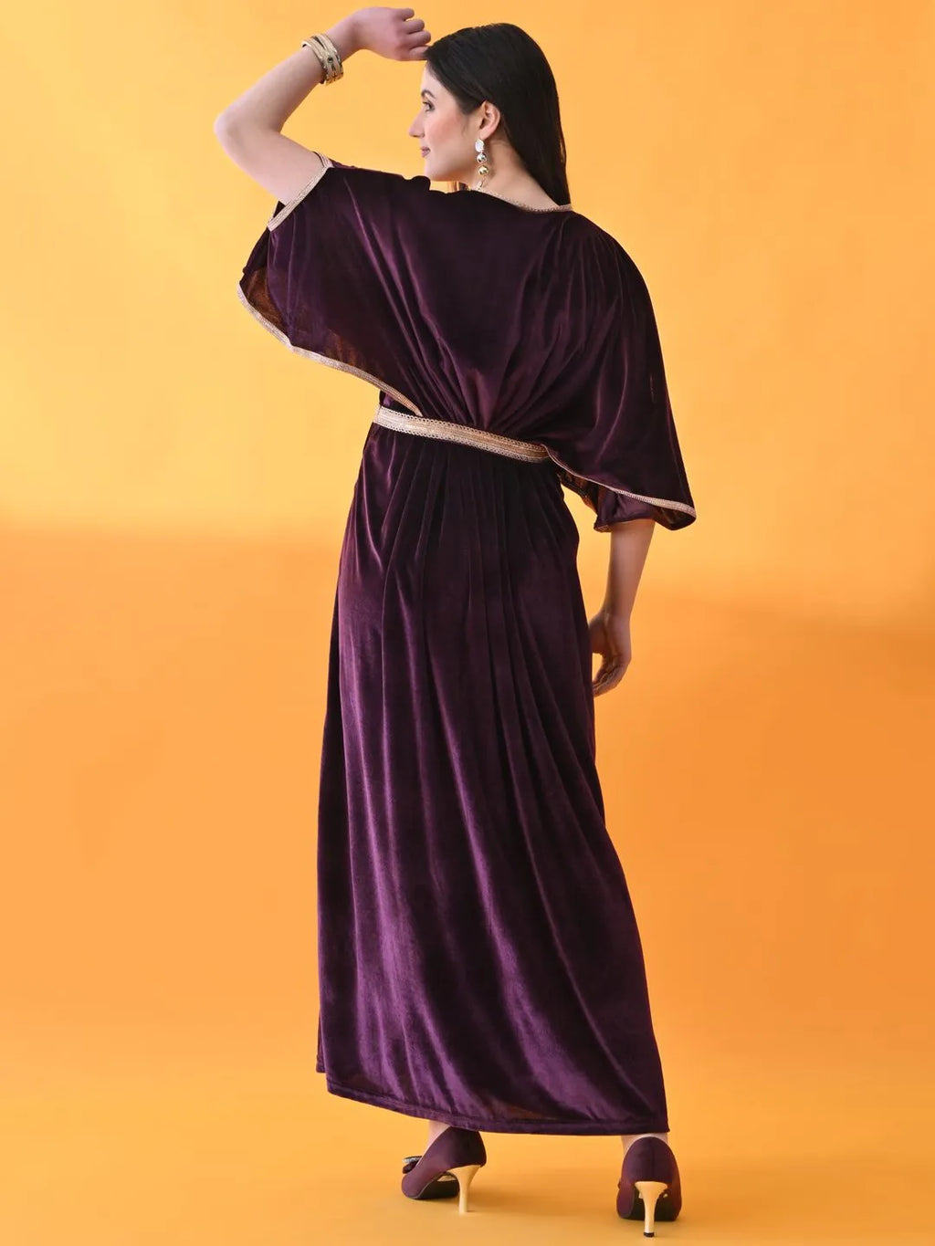 trendy velvet gown
