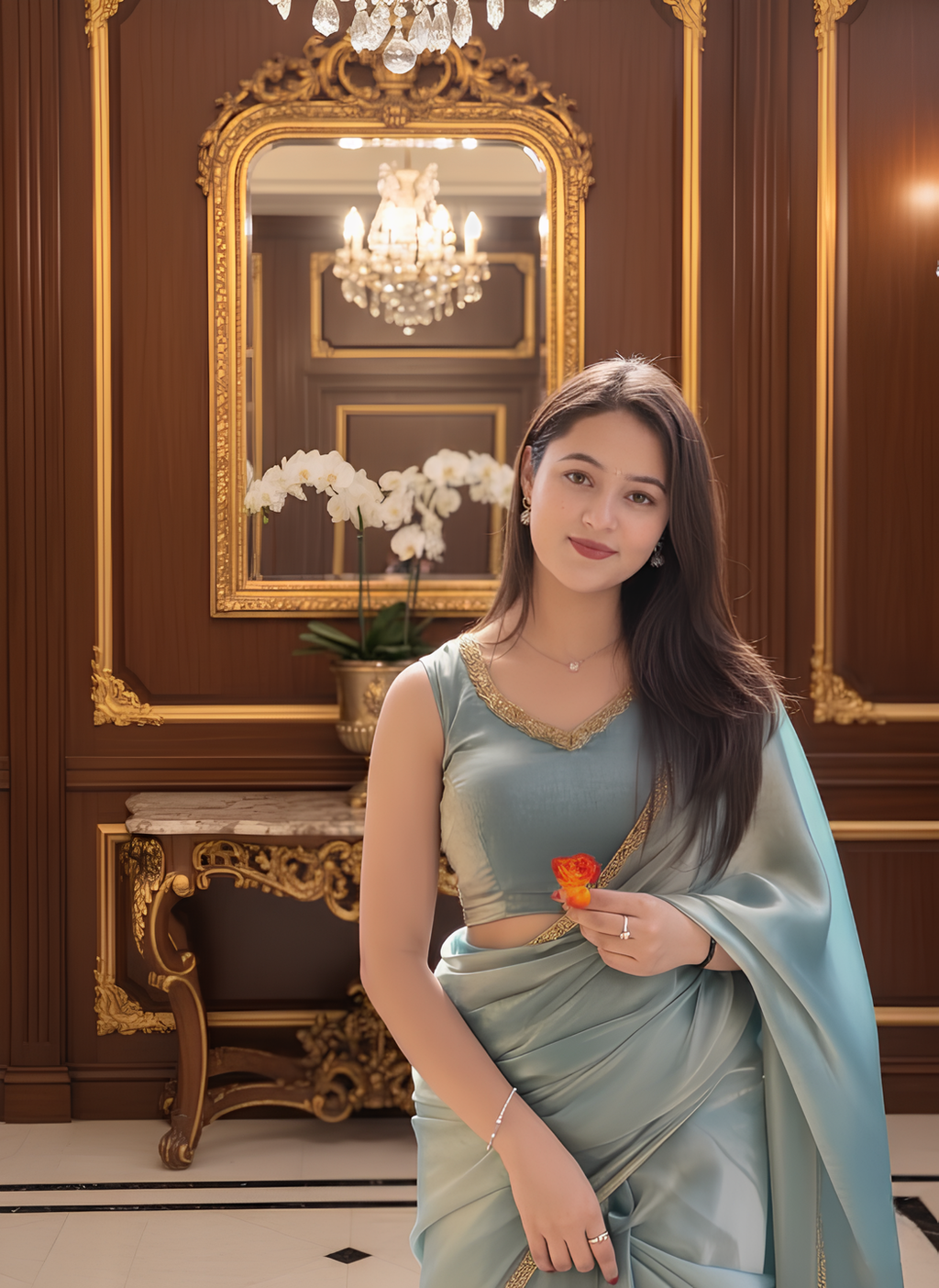 Soft Fancy Chiffon Silk Saree- Grey