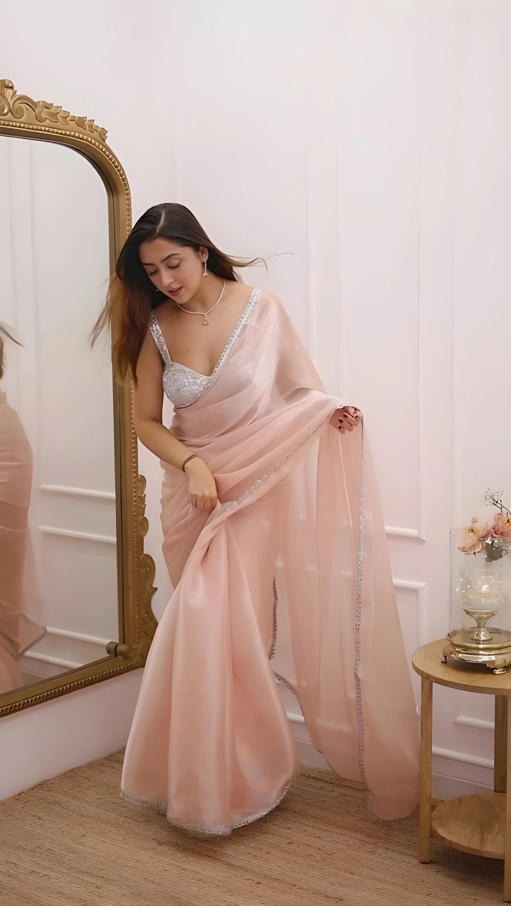 Jimmy Choo elegant saree for wedding functions