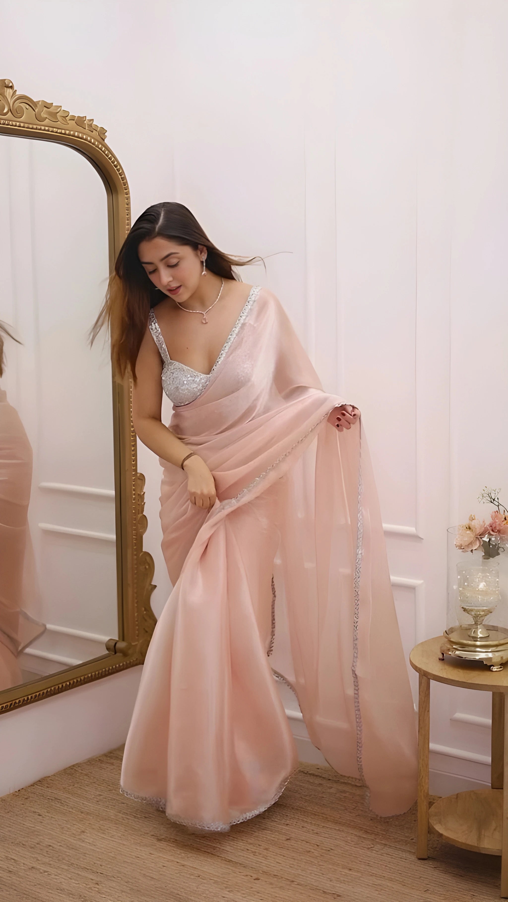 Jimmy Choo elegant saree for wedding functions