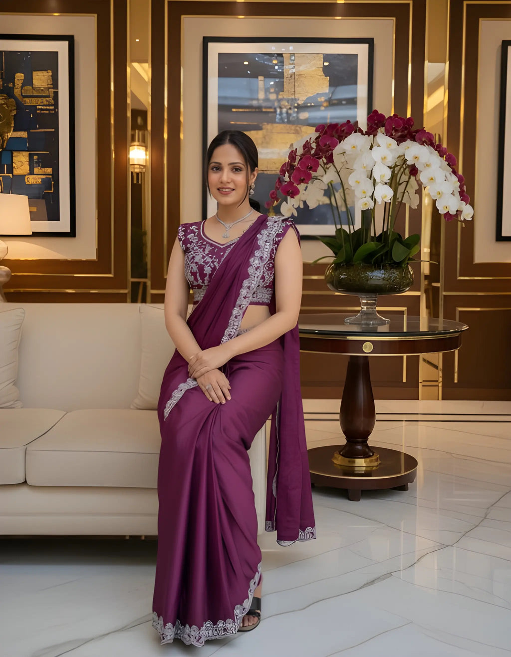 Fulari stylish saree for festive wear