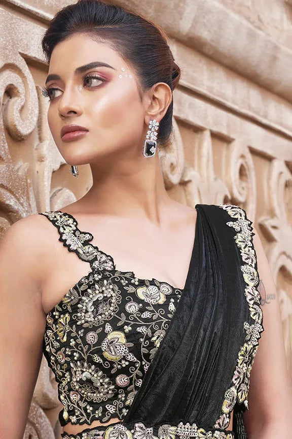Fulari bold party wear saree