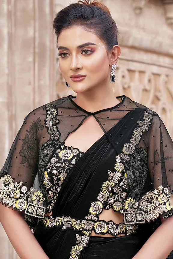 Fulari bold party wear saree