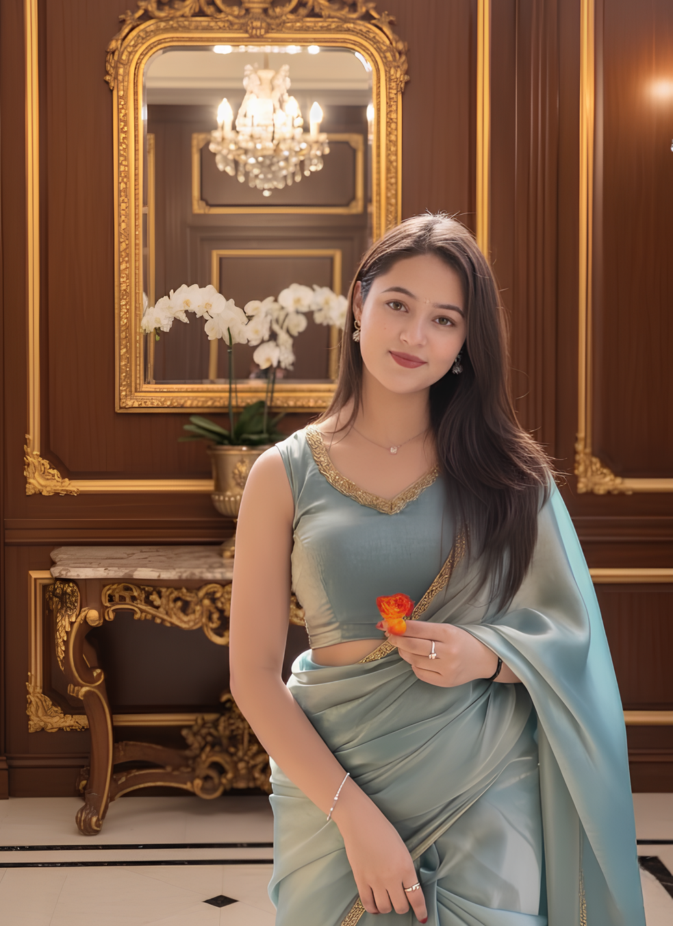 Soft Fancy Chiffon Silk Saree- Grey